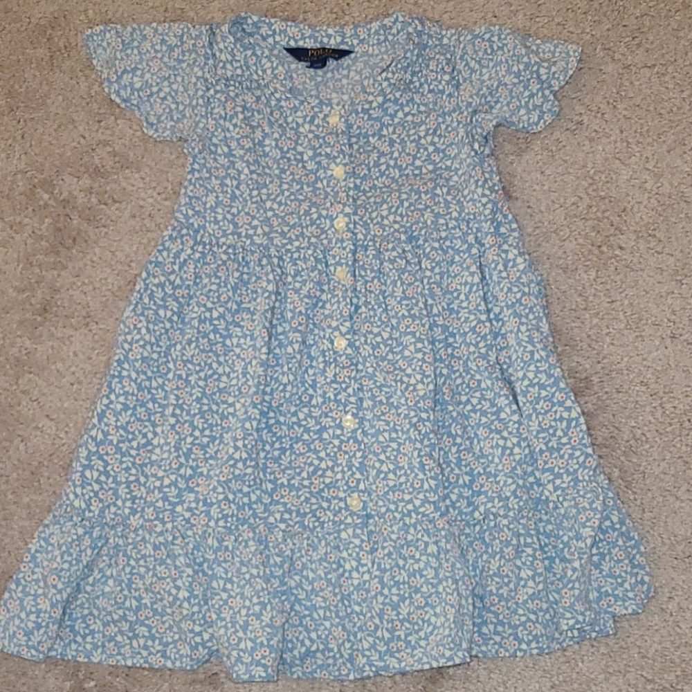 Ralph Lauren Blue Floral Dress